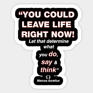 Marcus Aurelius Quote Sticker